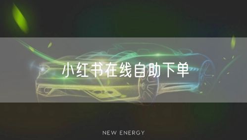小红书在线自助下单