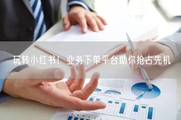玩转小红书！业务下单平台助你抢占先机