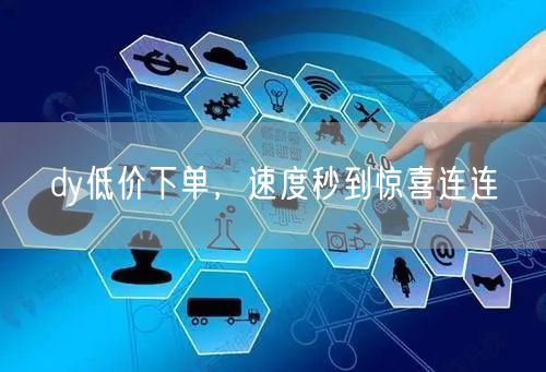 dy低价下单，速度秒到惊喜连连