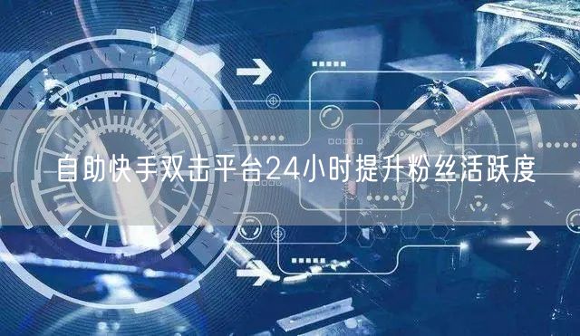 自助快手双击平台24小时提升粉丝活跃度